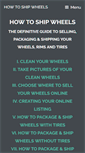 Mobile Screenshot of howtoshipwheels.com